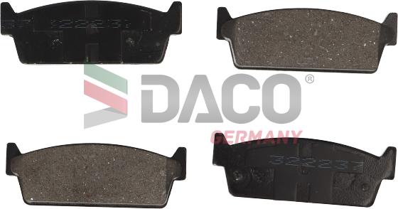 DACO Germany 322237 - Kit de plaquettes de frein, frein à disque cwaw.fr