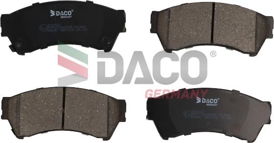 DACO Germany 322222 - Kit de plaquettes de frein, frein à disque cwaw.fr