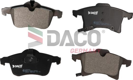 DACO Germany 322703 - Kit de plaquettes de frein, frein à disque cwaw.fr