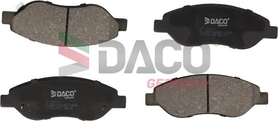 DACO Germany 322711 - Kit de plaquettes de frein, frein à disque cwaw.fr