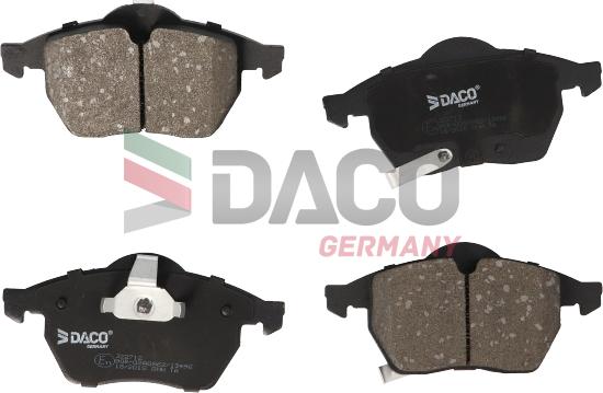 DACO Germany 322712 - Kit de plaquettes de frein, frein à disque cwaw.fr