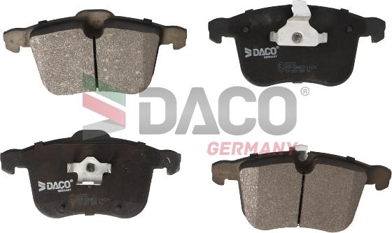 DACO Germany 322721 - Kit de plaquettes de frein, frein à disque cwaw.fr