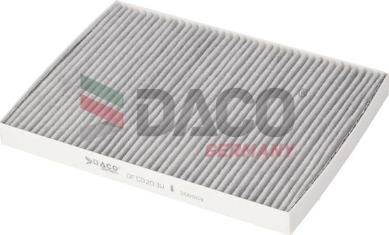 DACO Germany DFC0203W - Filtre, air de l'habitacle cwaw.fr