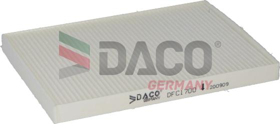 DACO Germany DFC1700 - Filtre, air de l'habitacle cwaw.fr