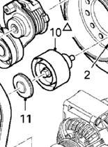 DAF 1458924 - Poulie renvoi / transmission, courroie trapézoïdale à nervures cwaw.fr