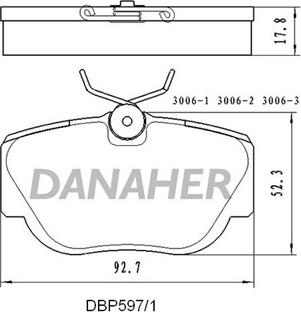 DJ Parts BP2374 - Kit de plaquettes de frein, frein à disque cwaw.fr