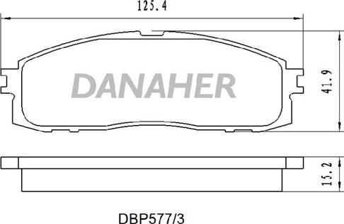 Danaher DBP577/3 - Kit de plaquettes de frein, frein à disque cwaw.fr