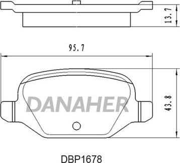 Danaher DBP1678 - Kit de plaquettes de frein, frein à disque cwaw.fr