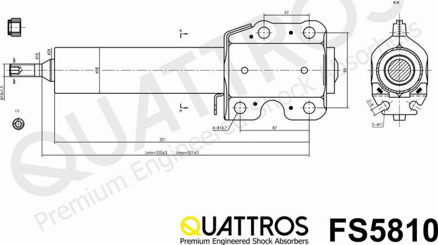 DAVID VASCO FS5810 - Amortisseur cwaw.fr