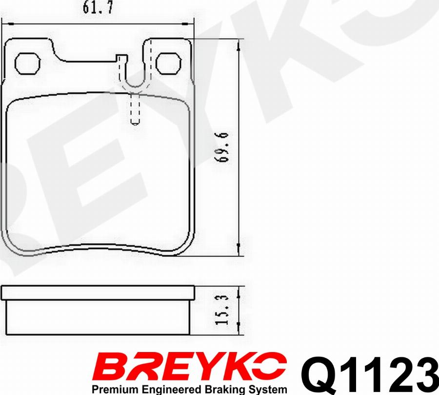 DAVID VASCO Q1123 - Kit de plaquettes de frein, frein à disque cwaw.fr