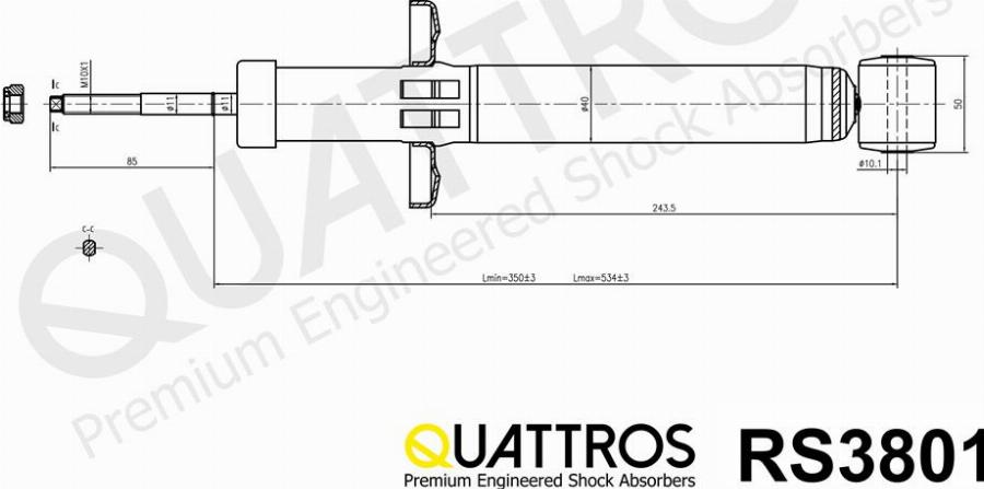 DAVID VASCO RS3801 - Amortisseur cwaw.fr