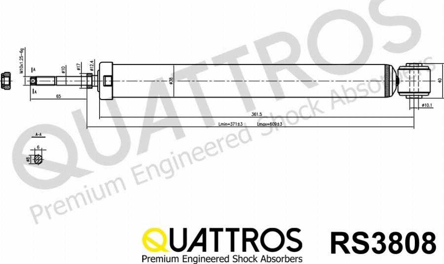 DAVID VASCO RS3808 - Amortisseur cwaw.fr