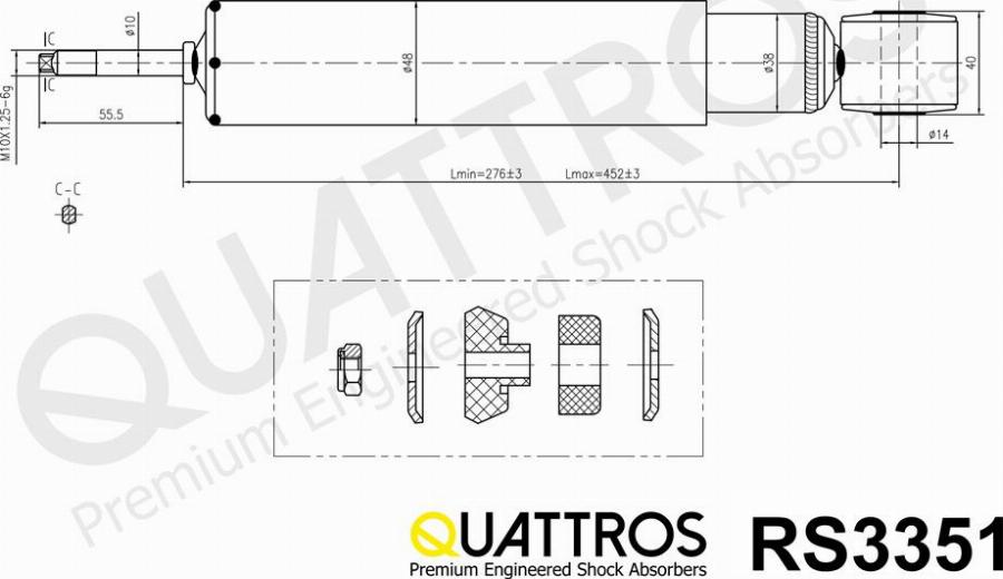 DAVID VASCO RS3351 - Amortisseur cwaw.fr