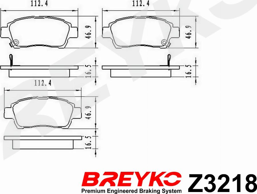 DAVID VASCO Z3218 - Kit de plaquettes de frein, frein à disque cwaw.fr