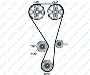 Dayco 941128 - Courroie de distribution cwaw.fr