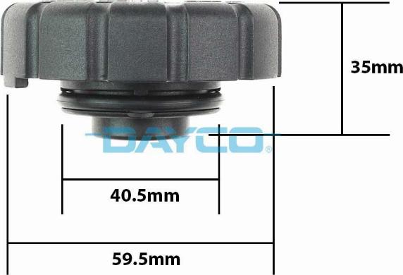 DAYCO-AU DRC046 - Bouchon, réservoir de liquide de refroidissement cwaw.fr