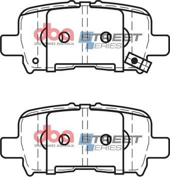 DBA Australia DB1440SS - Kit de plaquettes de frein, frein à disque cwaw.fr