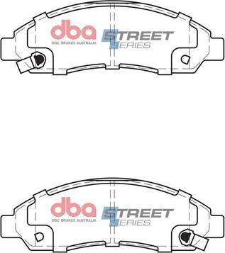 DBA Australia DB1468SS - Kit de plaquettes de frein, frein à disque cwaw.fr