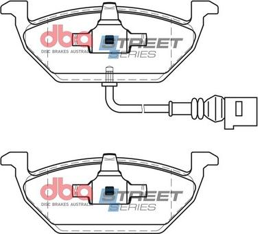 DBA Australia DB1405SS - Kit de plaquettes de frein, frein à disque cwaw.fr