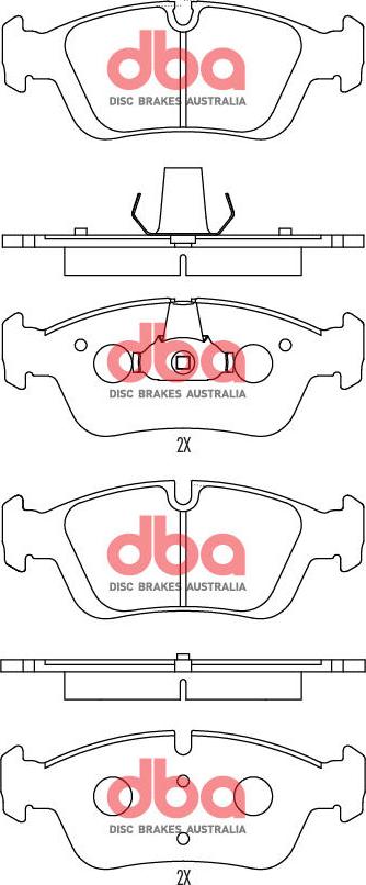 DBA Australia DB1414RP - Kit de plaquettes de frein, frein à disque cwaw.fr