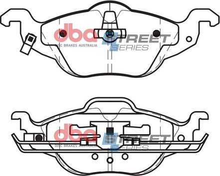 DBA Australia DB1424SS - Kit de plaquettes de frein, frein à disque cwaw.fr