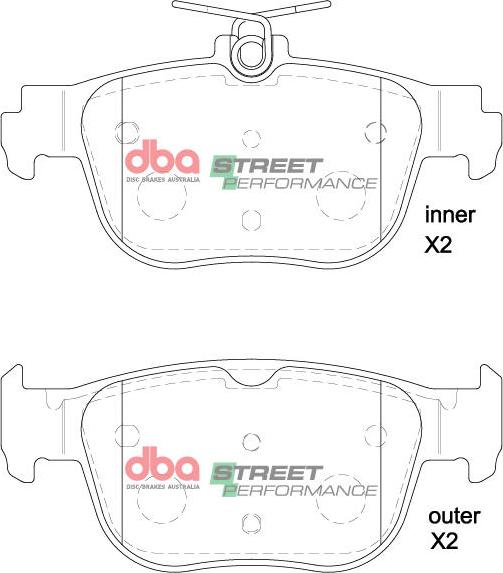 DBA Australia DB15092SP - Kit de plaquettes de frein, frein à disque cwaw.fr