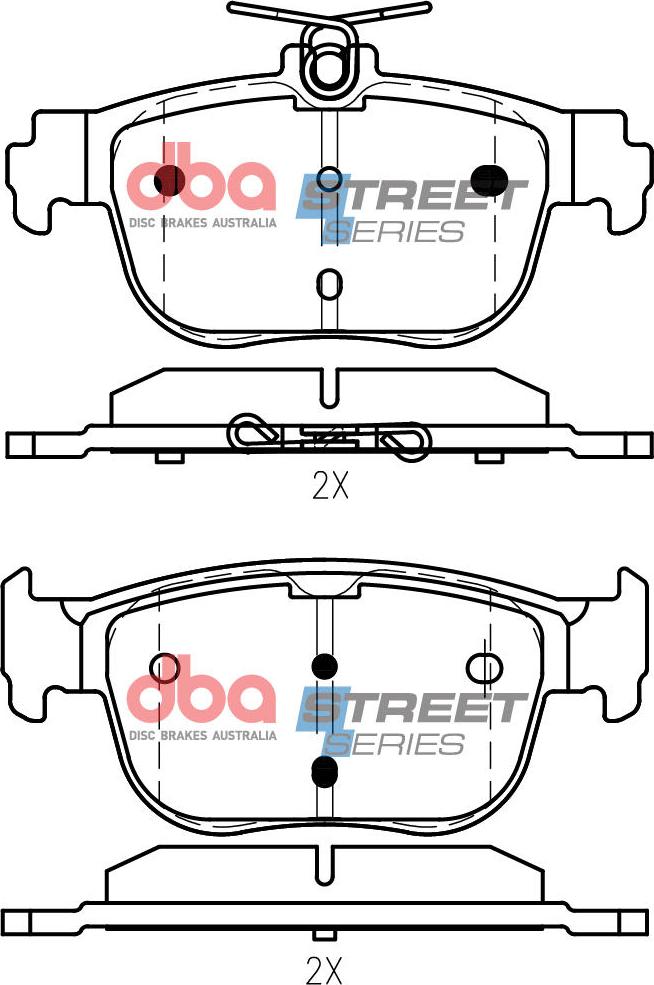 DBA Australia DB15092SS - Kit de plaquettes de frein, frein à disque cwaw.fr