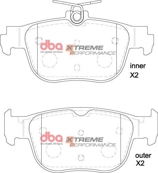 DBA Australia DB15092XP - Kit de plaquettes de frein, frein à disque cwaw.fr