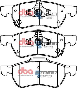 DBA Australia DB15064SS - Kit de plaquettes de frein, frein à disque cwaw.fr