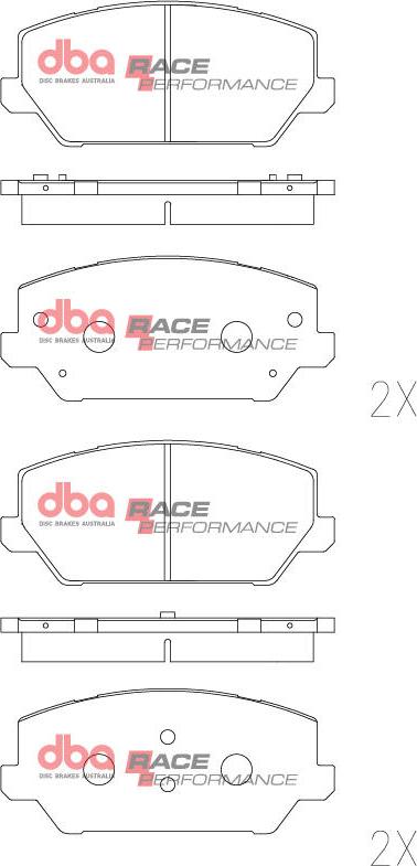 DBA Australia DB15012RP - Kit de plaquettes de frein, frein à disque cwaw.fr