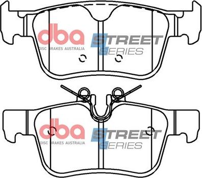 DBA Australia DB15117SS - Kit de plaquettes de frein, frein à disque cwaw.fr