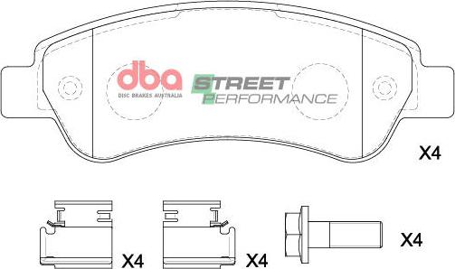 DBA Australia DB15173SP - Kit de plaquettes de frein, frein à disque cwaw.fr