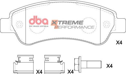 DBA Australia DB15173XP - Kit de plaquettes de frein, frein à disque cwaw.fr