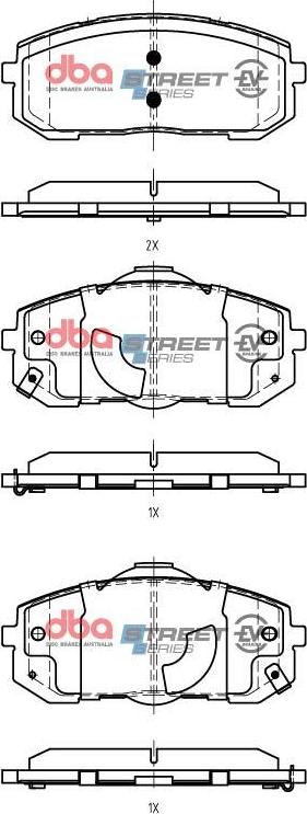 DBA Australia DB15177SS - Kit de plaquettes de frein, frein à disque cwaw.fr