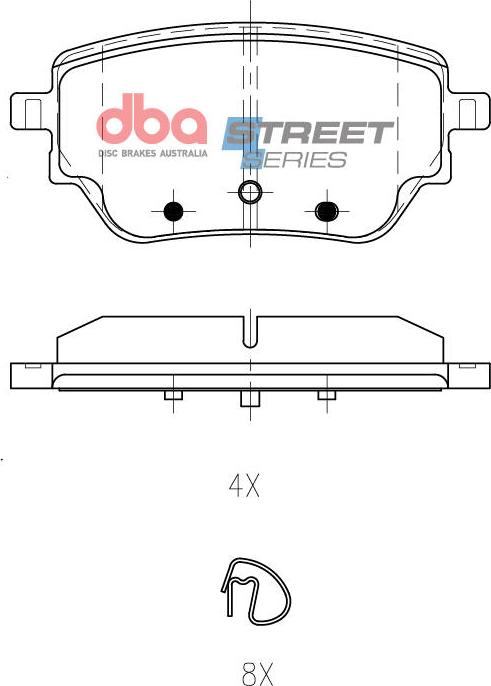 DBA Australia DB15269SS - Kit de plaquettes de frein, frein à disque cwaw.fr