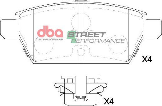 DBA Australia DB15203SP - Kit de plaquettes de frein, frein à disque cwaw.fr