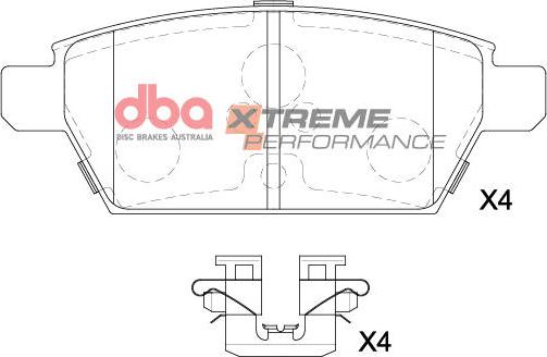 DBA Australia DB15203XP - Kit de plaquettes de frein, frein à disque cwaw.fr