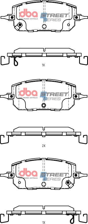 DBA Australia DB15207SS - Kit de plaquettes de frein, frein à disque cwaw.fr