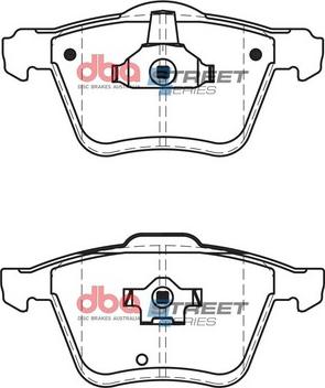 DBA Australia DB1661SS - Kit de plaquettes de frein, frein à disque cwaw.fr