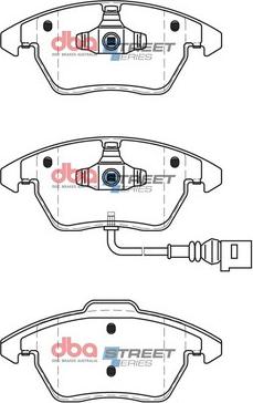 DBA Australia DB1849SS - Kit de plaquettes de frein, frein à disque cwaw.fr