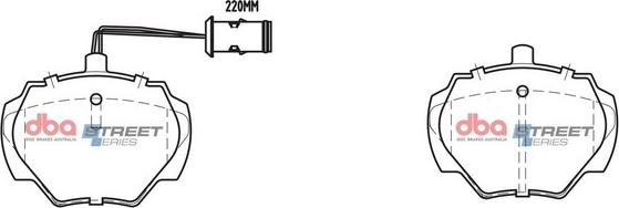 DBA Australia DB1285SS - Kit de plaquettes de frein, frein à disque cwaw.fr