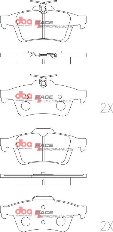 DBA Australia DB1763RP - Kit de plaquettes de frein, frein à disque cwaw.fr