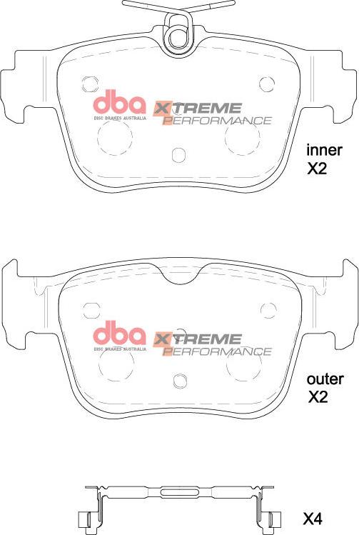 DBA Australia DB8850XP - Kit de plaquettes de frein, frein à disque cwaw.fr