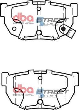 DBA Australia DB325SS - Kit de plaquettes de frein, frein à disque cwaw.fr