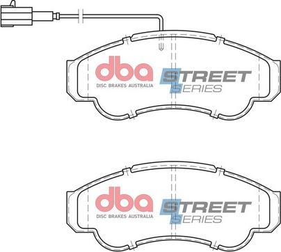 DBA Australia DB2045SS - Kit de plaquettes de frein, frein à disque cwaw.fr