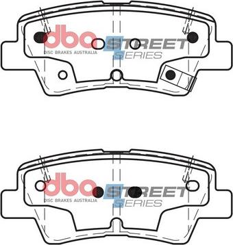 DBA Australia DB2076SS - Kit de plaquettes de frein, frein à disque cwaw.fr