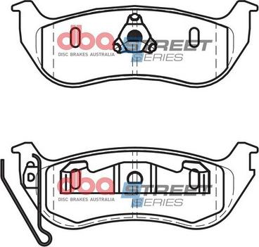 DBA Australia DB2163SS - Kit de plaquettes de frein, frein à disque cwaw.fr