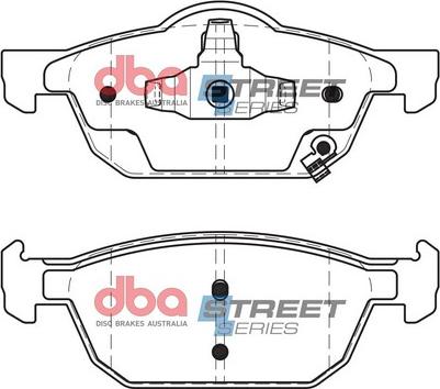 DBA Australia DB2308SS - Kit de plaquettes de frein, frein à disque cwaw.fr