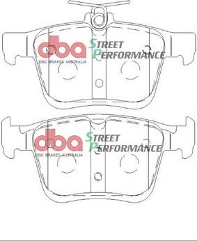 DBA Australia DB2384SP - Kit de plaquettes de freins de haute performance cwaw.fr