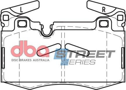 DBA Australia DB2222SS - Kit de plaquettes de frein, frein à disque cwaw.fr